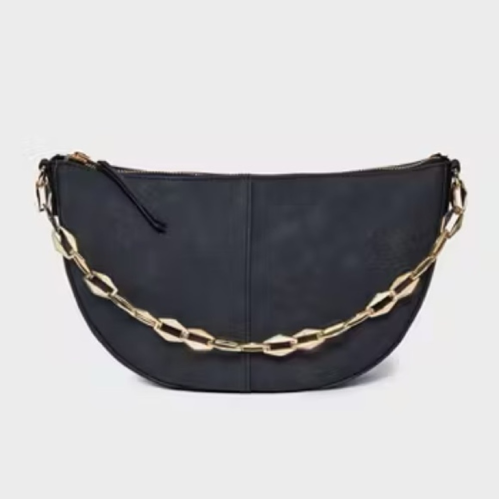 Universal Thread black shoulder bag with chain strap NWT